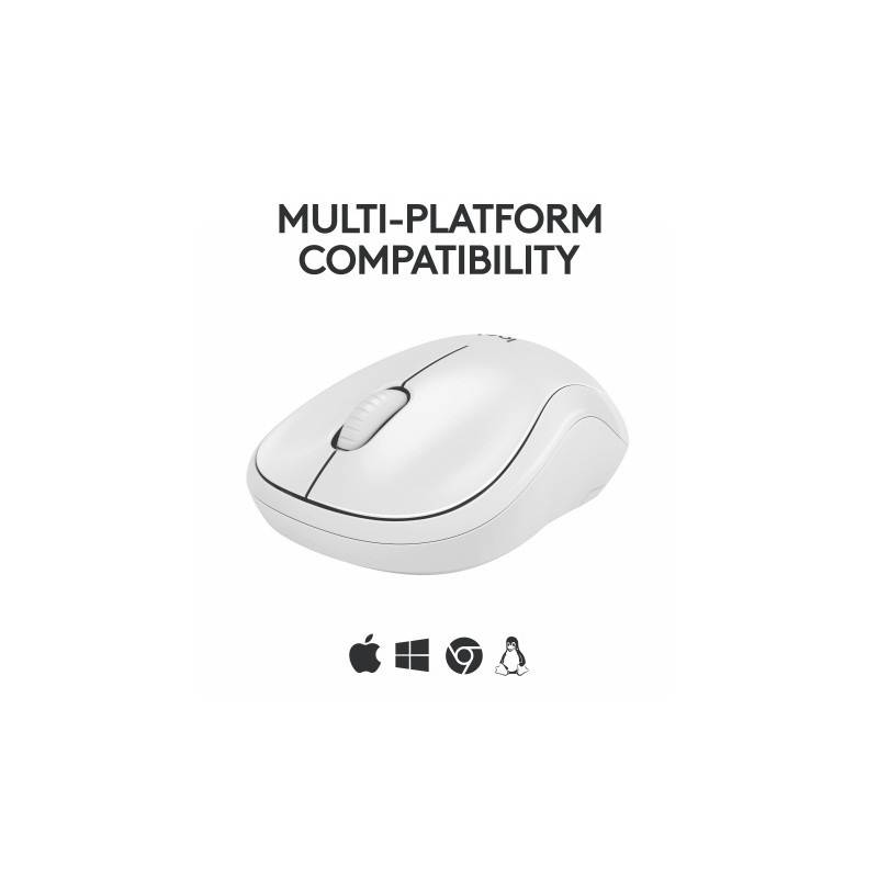 Logitech M240 Silent Belaidė pelė, Bluetooth, 4000 DPI, Off-White