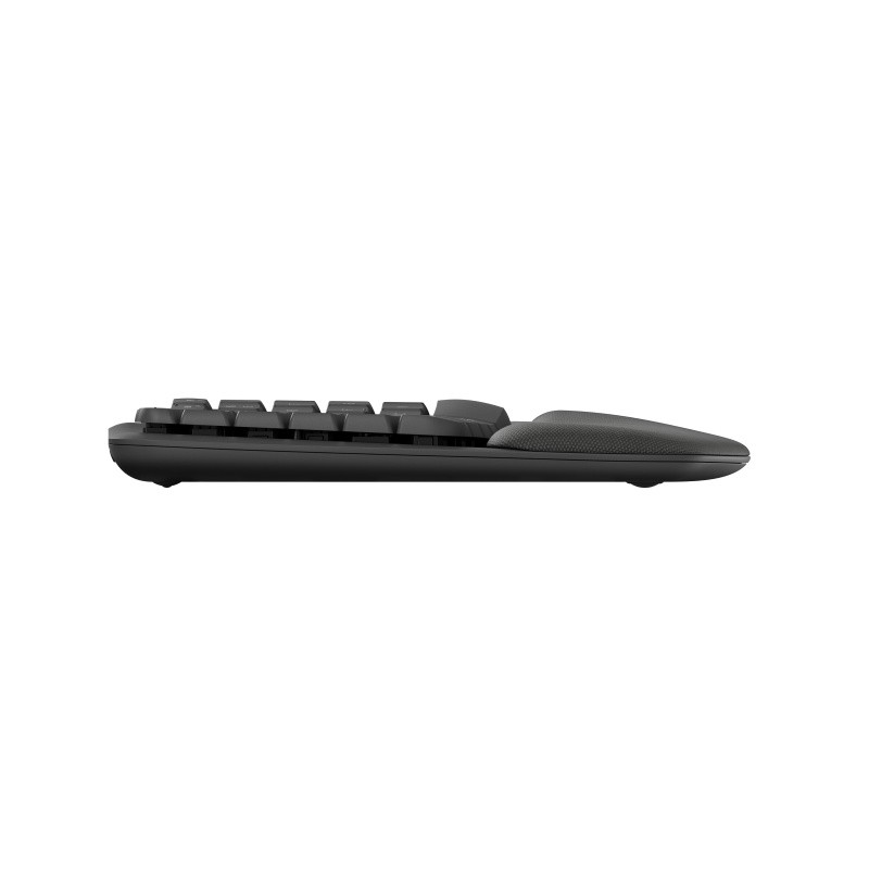 Logitech Wave Keys Belaidė klaviatūra, RF Wireless + Bluetooth, US Int, Graphite