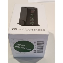 Ecost Prekė po grąžinimo iLepo 65W 6 prievadų USB-C įkroviklis su 1 USB-C 20W maitinimo tiekimu