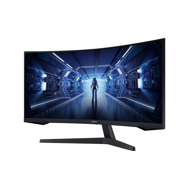 Samsung Odyssey G5 G55T Monitorius 34'' VA LED Curved, UWQHD 3440x1440, 1ms, 250 cd/m2, 165Hz, Juoda