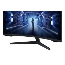 Samsung Odyssey G5 G55T Monitorius 34'' VA LED Curved, UWQHD 3440x1440, 1ms, 250 cd/m2, 165Hz, Juoda