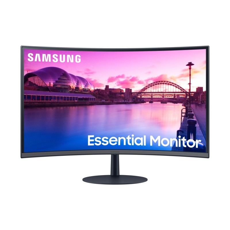 Samsung Essential S39C Monitorius 27'' VA LED Curved, FHD 1920x1080, 4 ms, 250 cd/m2, 75 Hz, Juoda