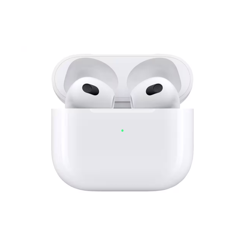Apple AirPods (3rd Gen) Belaidės ausinės Earbuds, Lightning Charging Case, Balta
