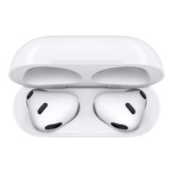 Apple AirPods (3rd Gen) Belaidės ausinės Earbuds, Lightning Charging Case, Balta