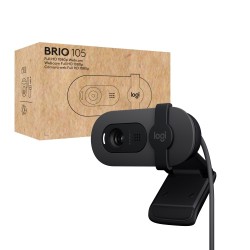 Logitech Brio 105 Verslo Internetinė kamera, 2 MP, FHD 1080p, USB-A, Juoda