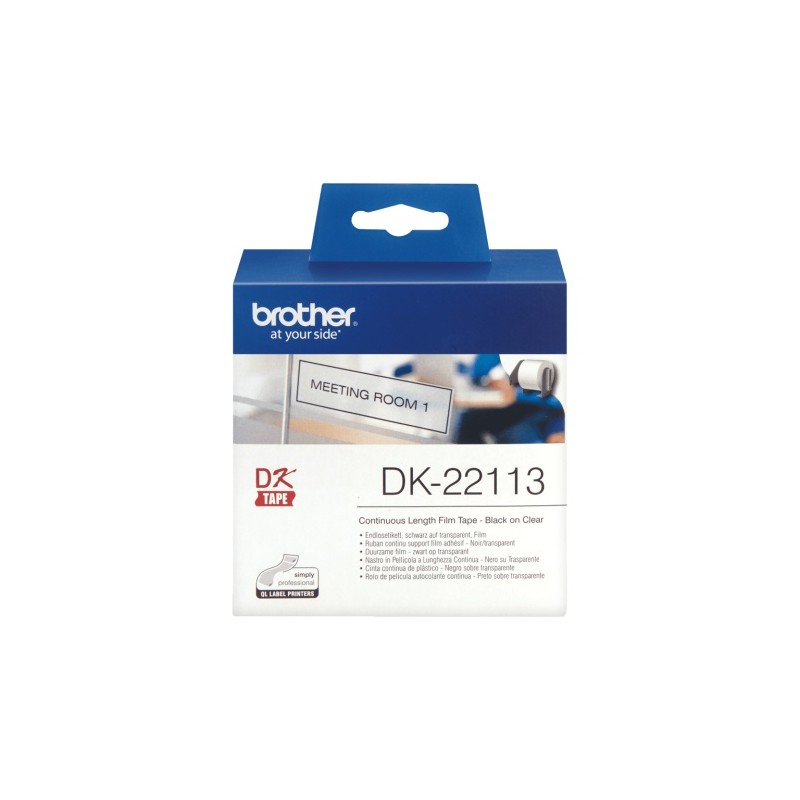 Brother DK22113 CLEAR CONTINUOUS FILM TAPE 62MM