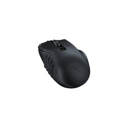 Razer Naga V2 HyperSpeed Belaidė žaidimų pelė RF Wireless+Bluetooth, 30000 DPI, Juoda