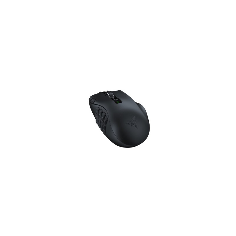 Razer Naga V2 HyperSpeed Belaidė žaidimų pelė RF Wireless+Bluetooth, 30000 DPI, Juoda