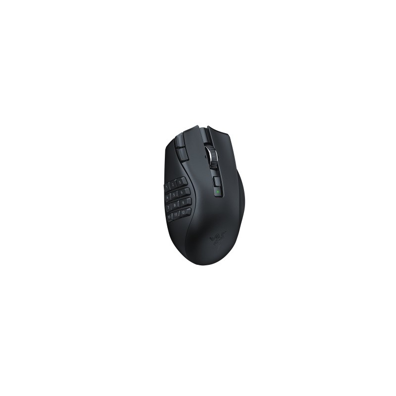 Razer Naga V2 HyperSpeed Belaidė žaidimų pelė RF Wireless+Bluetooth, 30000 DPI, Juoda