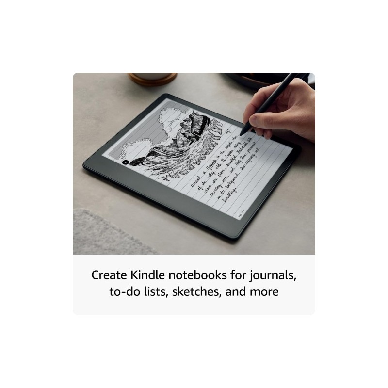 Amazon Kindle Scribe Elektroninė skaityklė 10.2'' 300ppi Paperwhite display, 16GB, Premium Pen, Grey