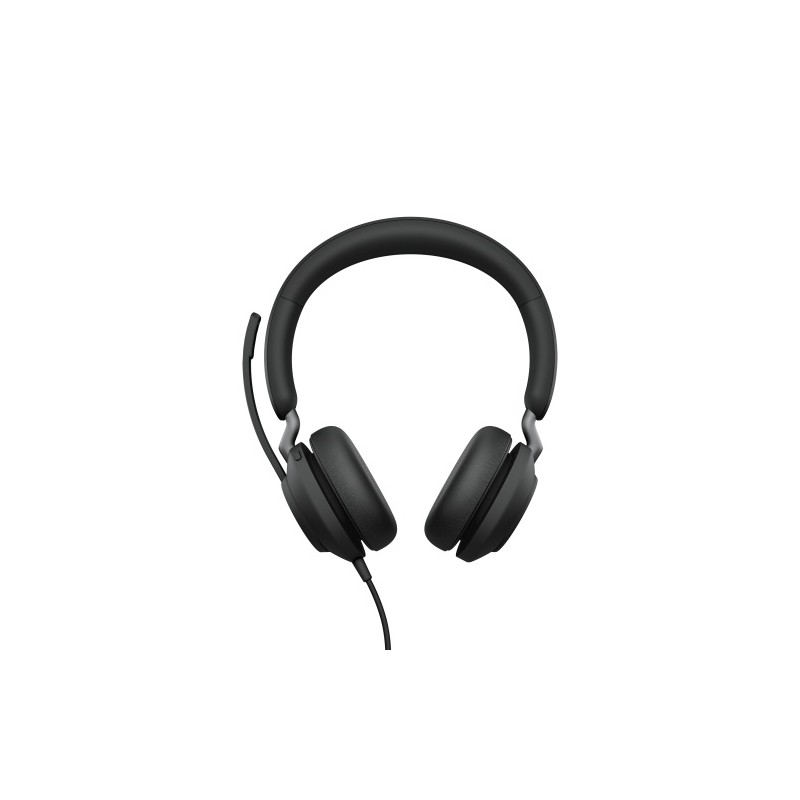 Jabra Evolve2 40 SE UC Stereo Laidinės ausinės, USB-C, Juoda