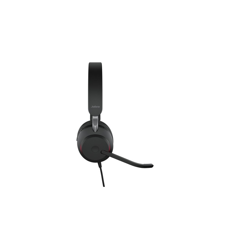 Jabra Evolve2 40 SE UC Stereo Laidinės ausinės, USB-C, Juoda