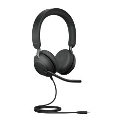 Jabra Evolve2 40 SE UC Stereo Laidinės ausinės, USB-C, Juoda