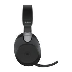 Jabra Evolve2 85 MS Stereo Link380c Belaidės/Laidinės ausinės Bluetooth, 3.5mm jack, Stand, Juoda