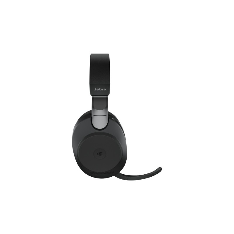 Jabra Evolve2 85 MS Stereo Link380c Belaidės/Laidinės ausinės Bluetooth, 3.5mm jack, Stand, Juoda