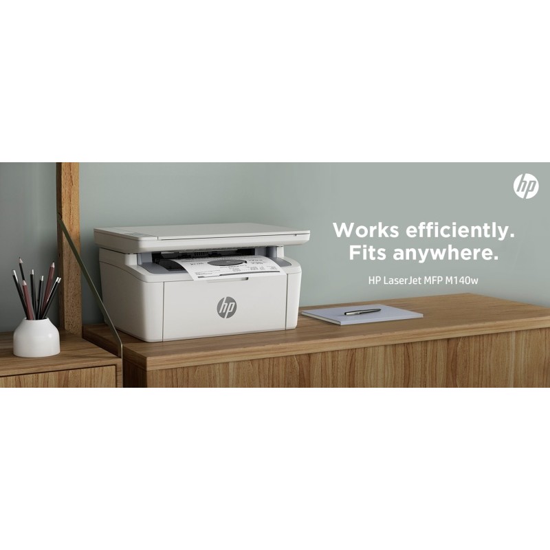 HP LaserJet MFP M140w Spausdintuvas lazerinis nespalvotas MFP A4 20 ppm USB Wi-Fi Bluetooth