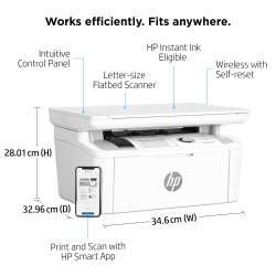 HP LaserJet MFP M140w Spausdintuvas lazerinis nespalvotas MFP A4 20 ppm USB Wi-Fi Bluetooth