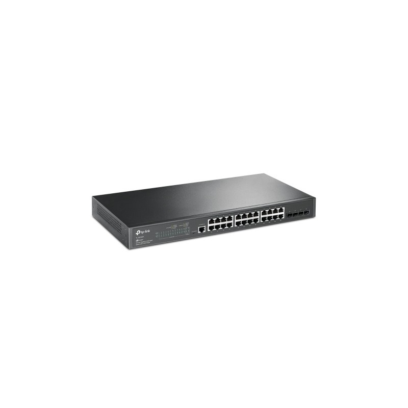 TP-Link JetStream 24-Port Gigabit L2 Managed Ethernet šakotuvas su 4 SFP jungtimis