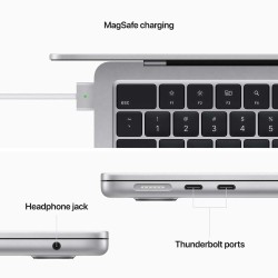 Apple MacBook Air Nešiojamas kompiuteris 13.6'' M2 8 Core CPU, 8 GB RAM, 512GB SSD, Silver