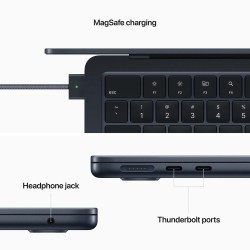 Apple MacBook Air Nešiojamas kompiuteris 13.6'' M2 8 Core CPU, 8 GB RAM, 256GB SSD, Midnight