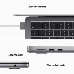 Apple MacBook Air Nešiojamas kompiuteris 13.6'' M2 8 Core CPU, 8 GB RAM, 256GB SSD, Space Gray