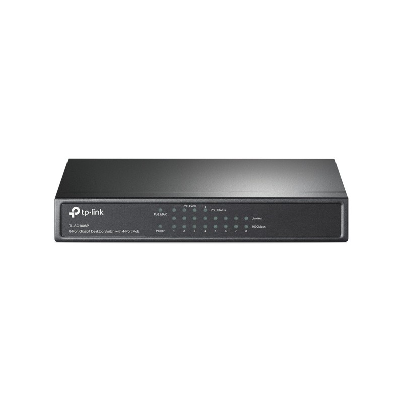 TP-Link TL-SG1008P 8-Port Gigabit Desktop Šakotuvas su 4-Port PoE+