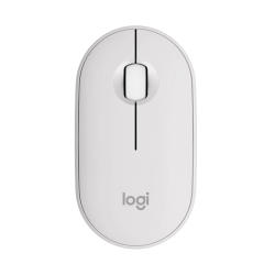 Logitech Pebble 2 M350s Belaidė pelė, RF Wireless + Bluetooth, 4000 DPI, Tonal White