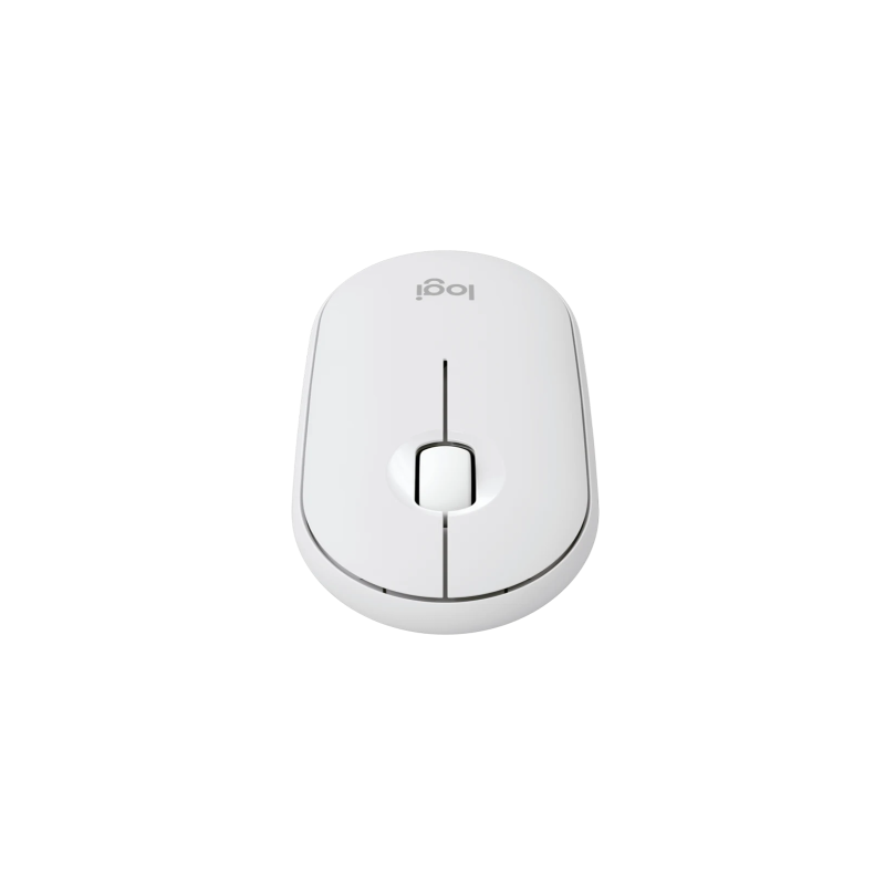 Logitech Pebble 2 M350s Belaidė pelė, RF Wireless + Bluetooth, 4000 DPI, Tonal White