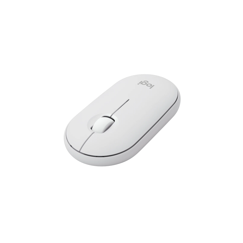 Logitech Pebble 2 M350s Belaidė pelė, RF Wireless + Bluetooth, 4000 DPI, Tonal White