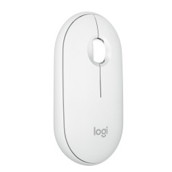 Logitech Pebble 2 M350s Belaidė pelė, RF Wireless + Bluetooth, 4000 DPI, Tonal White