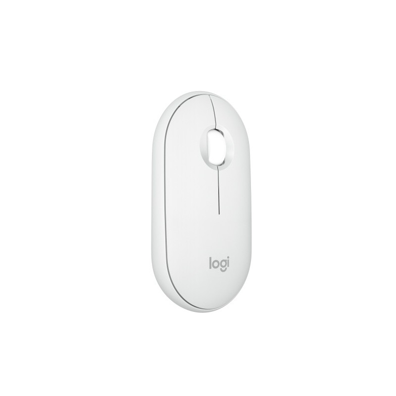 Logitech Pebble 2 M350s Belaidė pelė, RF Wireless + Bluetooth, 4000 DPI, Tonal White