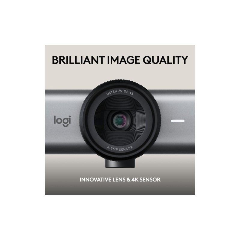 Logitech MX Brio 705 for Business Internetinė kamera, 8.5 MP, 4K Ultra HD 4096x2160, USB-C, Graphite