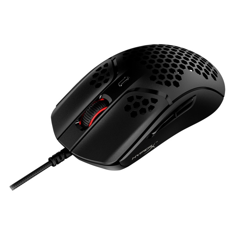 HyperX Pulsefire Haste Laidinė žaidimų pelė, 16000 DPI, RGB Lighting, Juoda