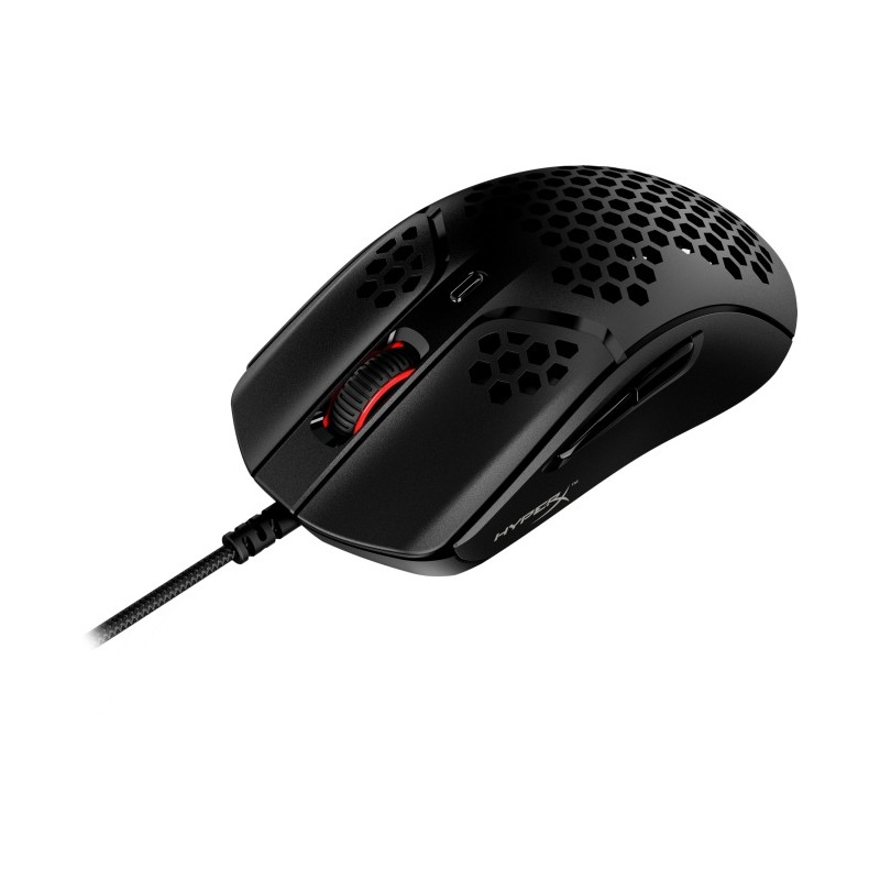 HyperX Pulsefire Haste Laidinė žaidimų pelė, 16000 DPI, RGB Lighting, Juoda