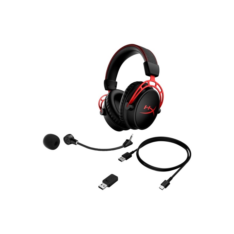 HyperX Cloud Alpha Belaidės žaidimų ausinės, Black-Red