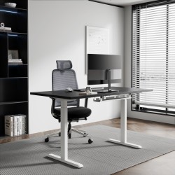 Reguliuojamo aukščio stalas Up Up Bjorn Baltas, Stalviršis M Juodas