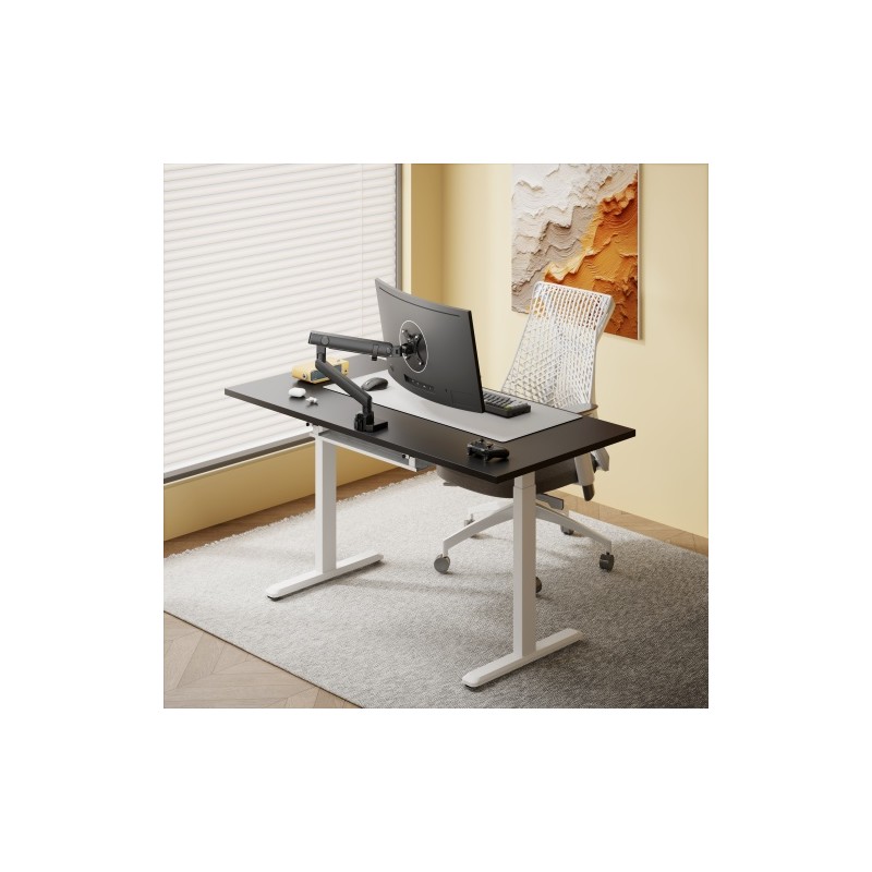 Reguliuojamo aukščio stalas Up Up Bjorn Baltas, Stalviršis M Juodas