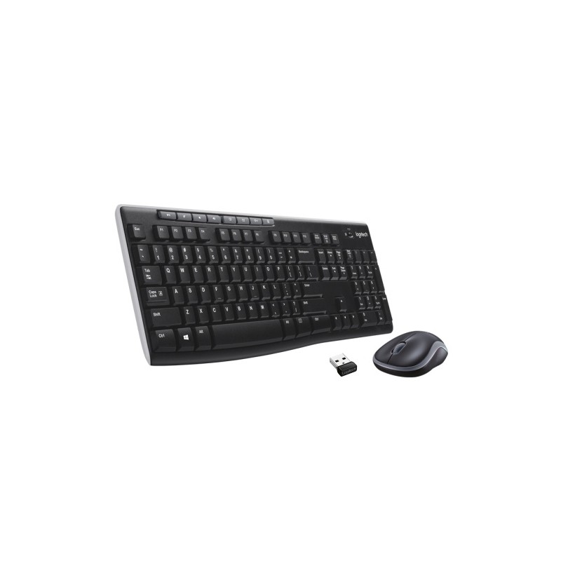 Logitech MK270 Wireless Combo Belaidė klaviatūra + pelė, US Int, Juoda (SPEC)