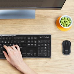 Logitech MK270 Wireless Combo Belaidė klaviatūra + pelė, US Int, Juoda (SPEC)