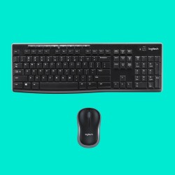 Logitech MK270 Wireless Combo Belaidė klaviatūra + pelė, US Int, Juoda (SPEC)