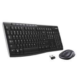 Logitech MK270 Wireless Combo Belaidė klaviatūra + pelė, US Int, Juoda (SPEC)