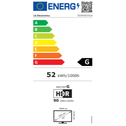 LG OLED evo AI OLED42C41LA (2024) Televizorius 42'' 4K UHD 3840x2160, Smart TV, Juoda