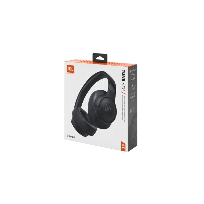 JBL Tune 720BT Belaidės ausinės, Bluetooth, Juoda