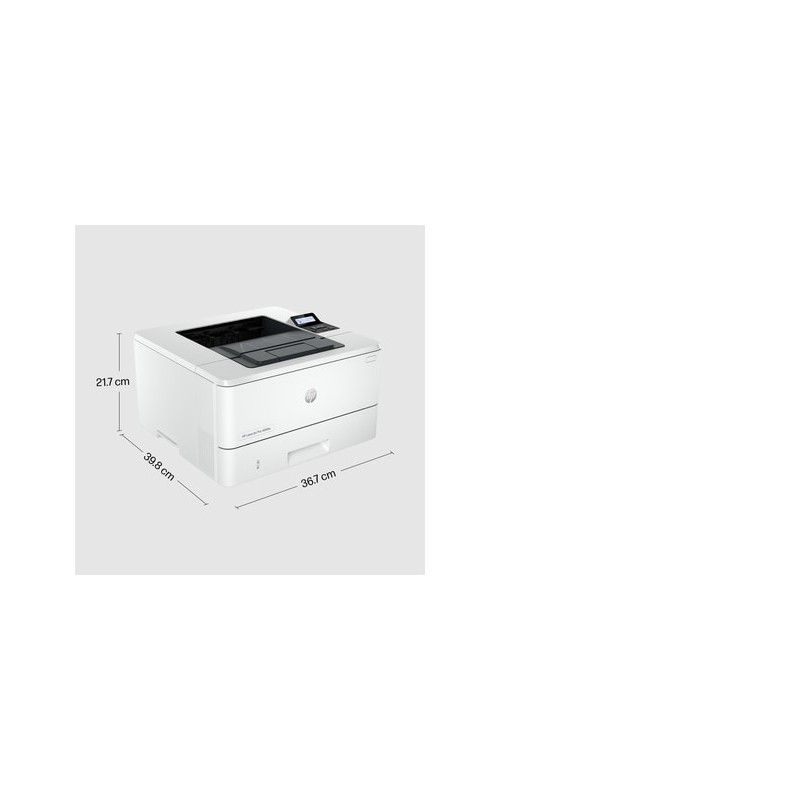 HP LaserJet Pro 4002dw Spausdintuvas lazerinis nespalvotas A4 40ppm USB Wi-Fi Ethernet LAN Bluetooth
