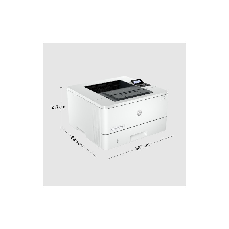 HP LaserJet Pro 4002dw Spausdintuvas lazerinis nespalvotas A4 40ppm USB Wi-Fi Ethernet LAN Bluetooth