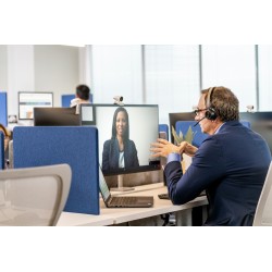 Poly Voyager 4320 MS Teams Belaidės ausinės, Bluetooth, USB-C, +BT700 dongle, Juoda