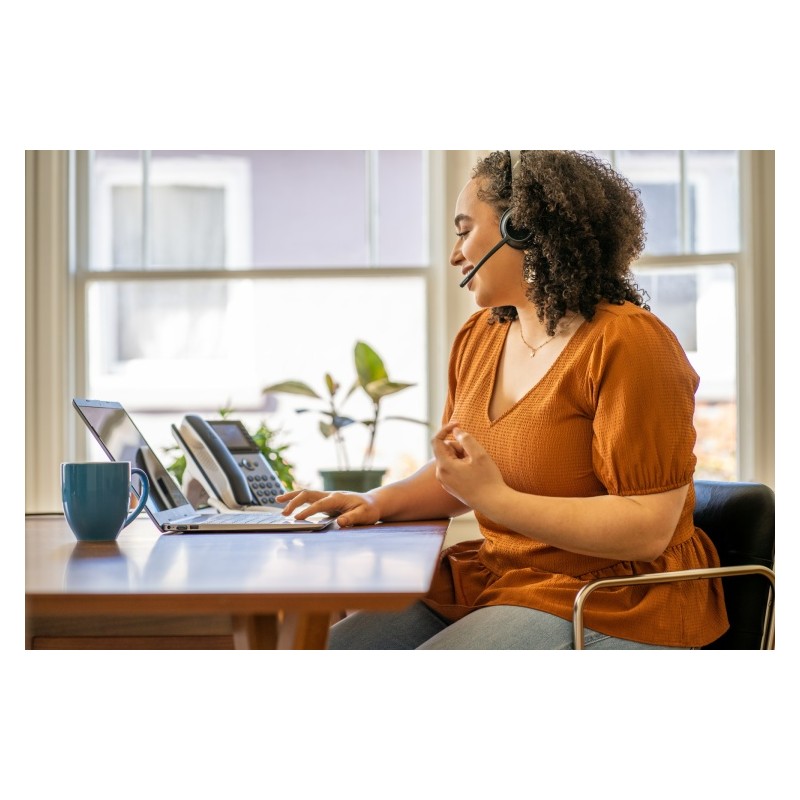 Poly Voyager 4320 MS Teams Belaidės ausinės, Bluetooth, USB-C, +BT700 dongle, Juoda