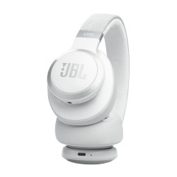 JBL Live 770NC Belaidės/Laidinės ausinės, Bluetooth, 3.5mm jack, Balta