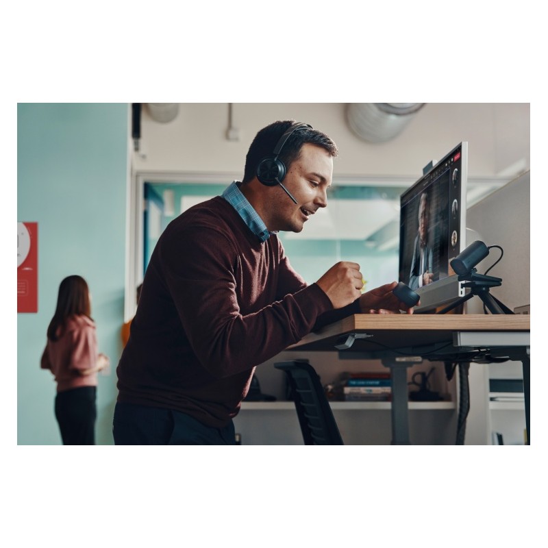 Poly Voyager Focus 2 MS Teams Belaidės ausinės, Bluetooth, USB-A, BT700, Juoda