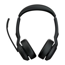 Jabra Evolve2 55 MS Stereo Link380a Belaidės ausinės Bluetooth USB-A, Charging Stand, Juoda